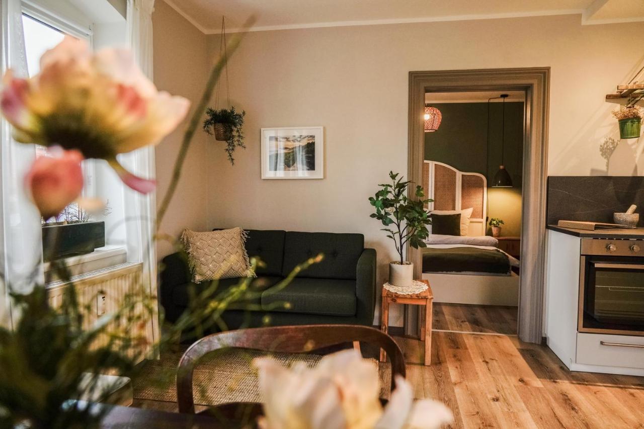 Urlaubsfreude Biedermann Haus Gluecksstein Ferienwohnung Smaragd Bad Schandau Esterno foto