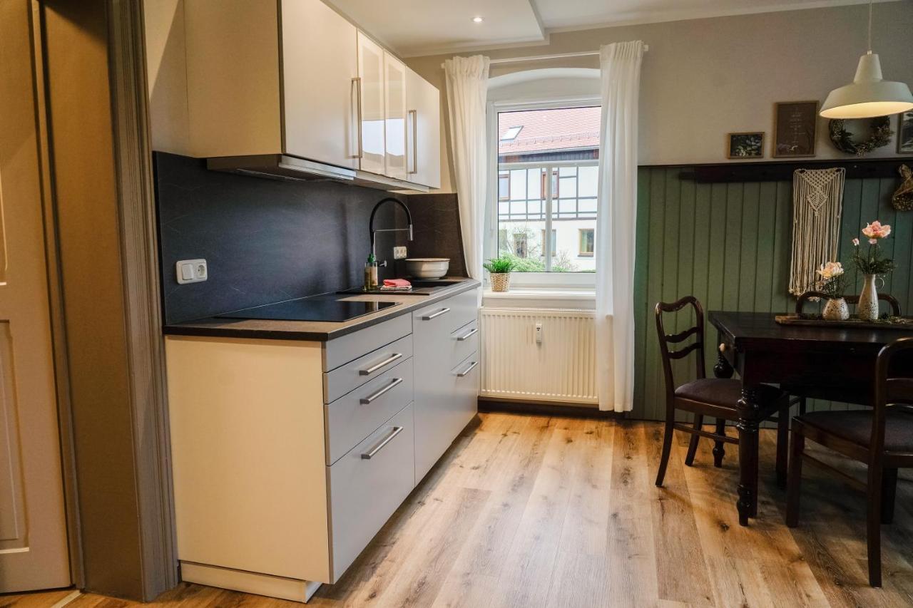 Urlaubsfreude Biedermann Haus Gluecksstein Ferienwohnung Smaragd Bad Schandau Esterno foto